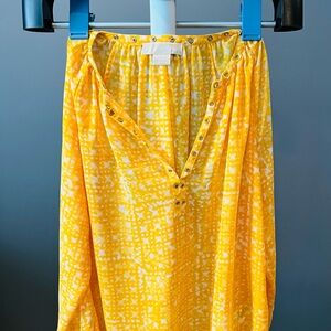 MICHAEL Michael Kors Yellow Button Down Blouse